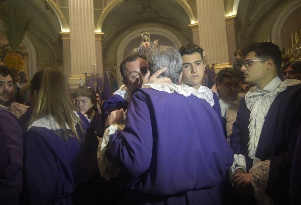 Murcia se queda sin la procesión de los 'salzillos' por la lluvia