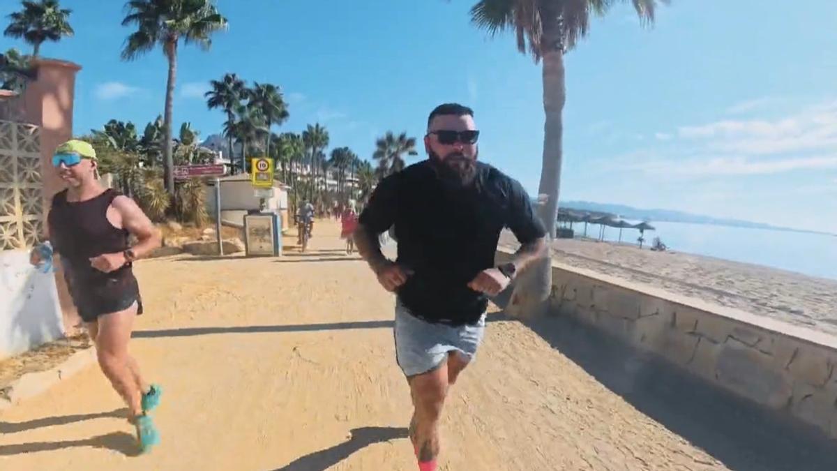 Mario Tank corriendo una maratón