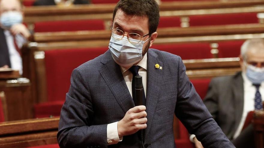 Pere Aragonès al Parlament de Catalunya