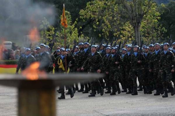 Despedida a las tropas cordobesas que parten a Líbano