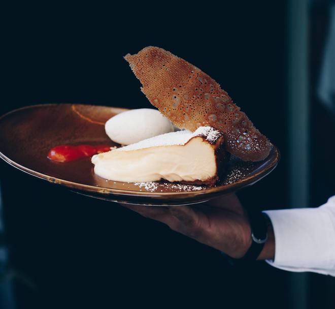 Tarta cremosa de queso de Cañadío