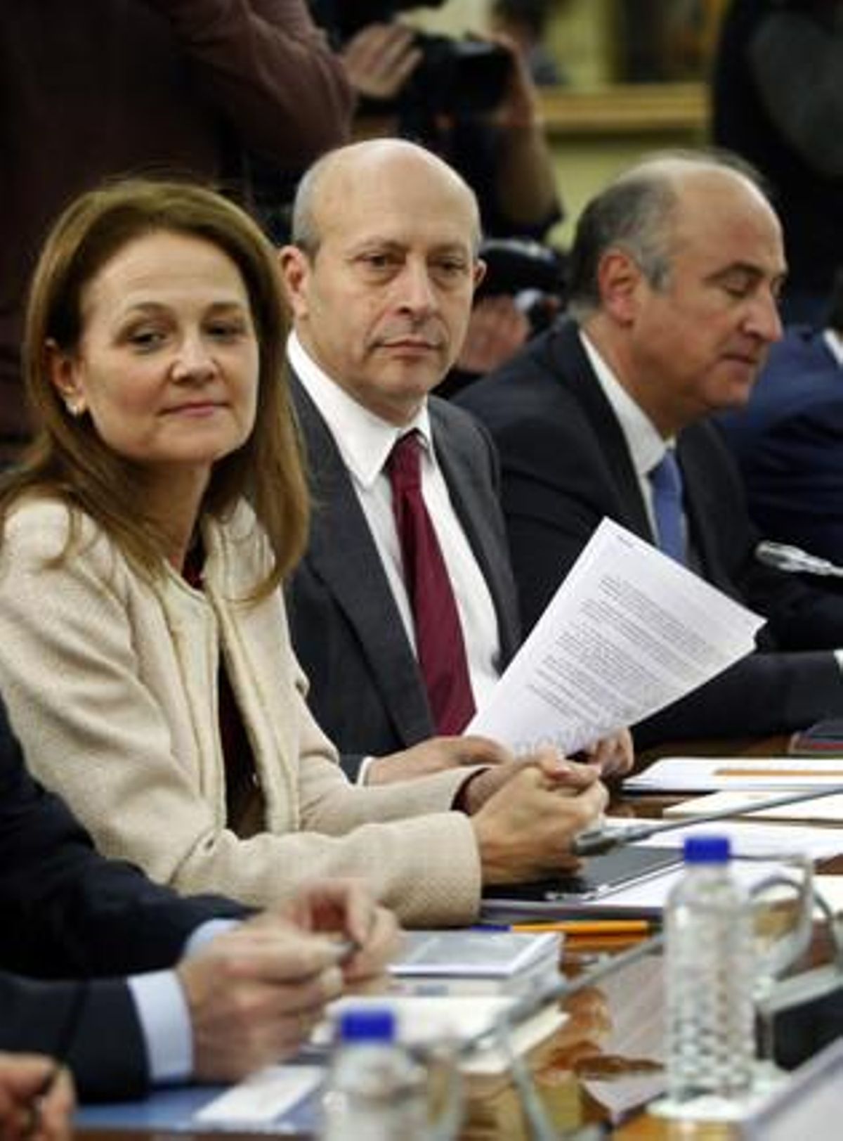 Montserrat Gomendio i el ministre Wert, el desembre passat, al consell interterritorial d’Educació. Montserrat Gomendio i el ministre Wert, el desembre passat, al consell interterritorial d’Educació.