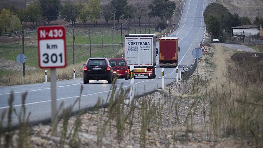 El ministerio aparca el proyecto de conversión de la N-430 en autovía