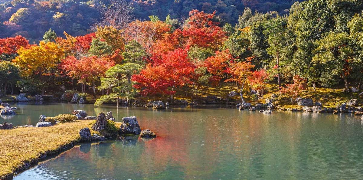 Tenryuji Sogenchi Pond Garden in Kyoto