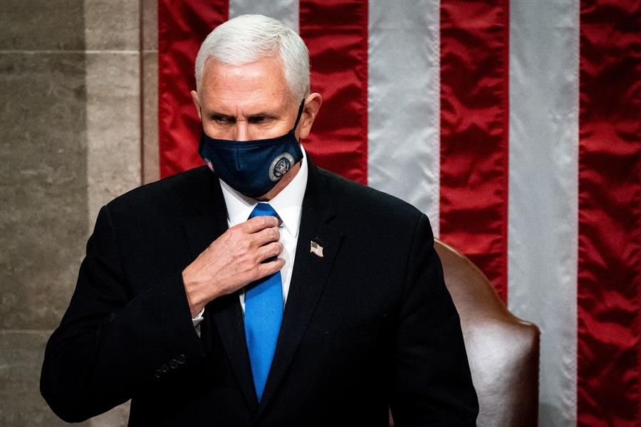 Pence, el pasado miércoles en el Capitolio.