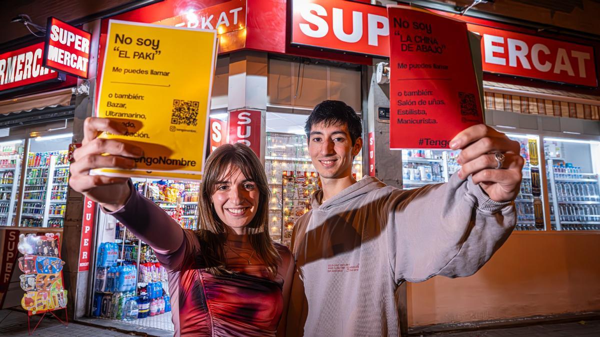 Laia Sánchez y Àlex Porras, los estudiantes creadores de la iniciativa #TengoNombre