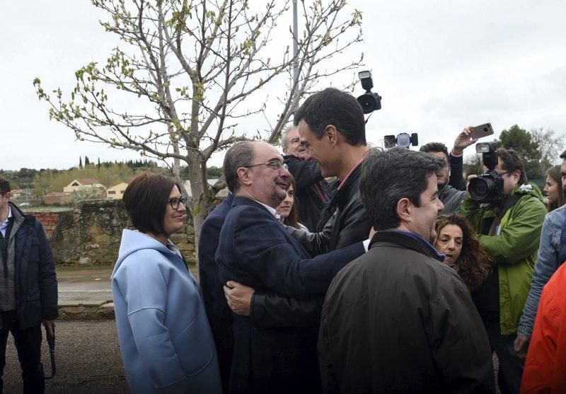 Pedro Sánchez celebra la Fiesta de la Rosa en Ayerbe