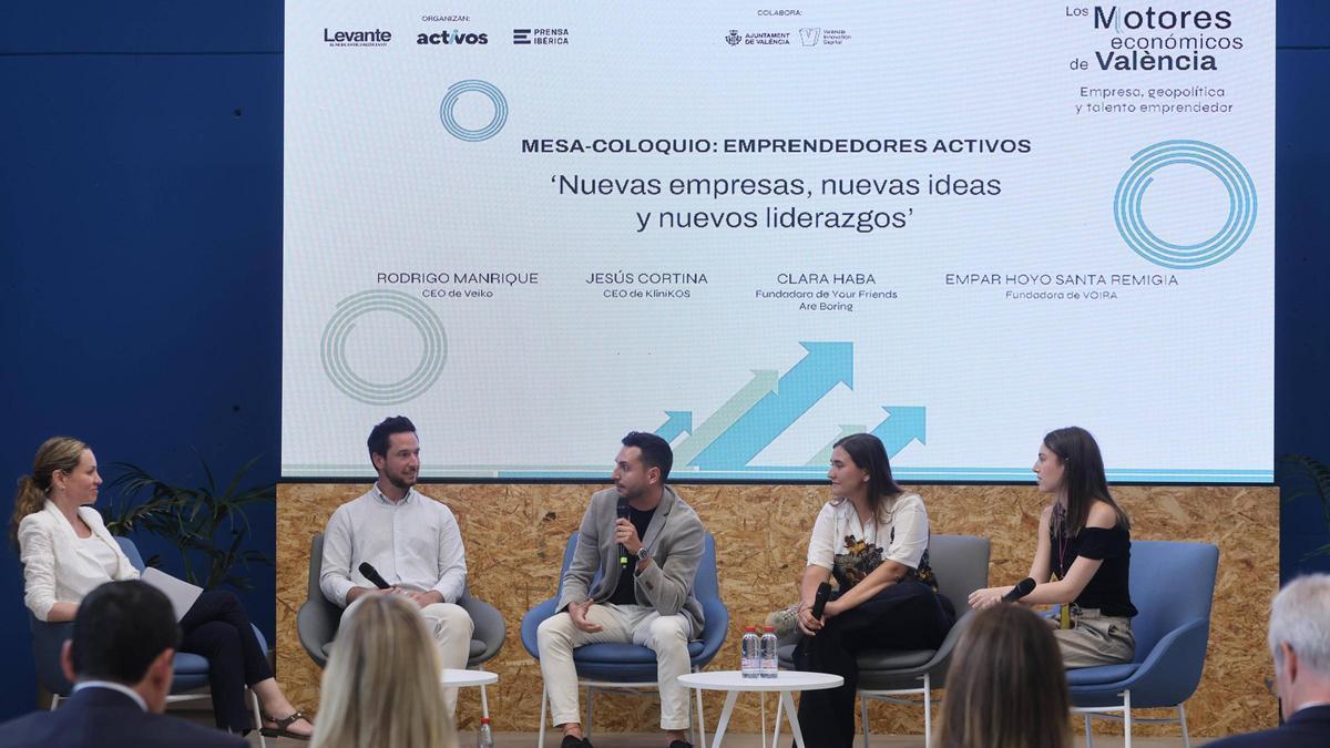 La mesa de debate de emprendedores, en el foro Activos