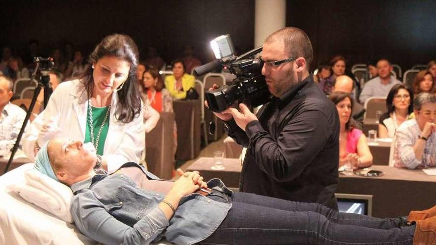 Participantes en un congreso médico en A Toxa. // Miguel Muñiz