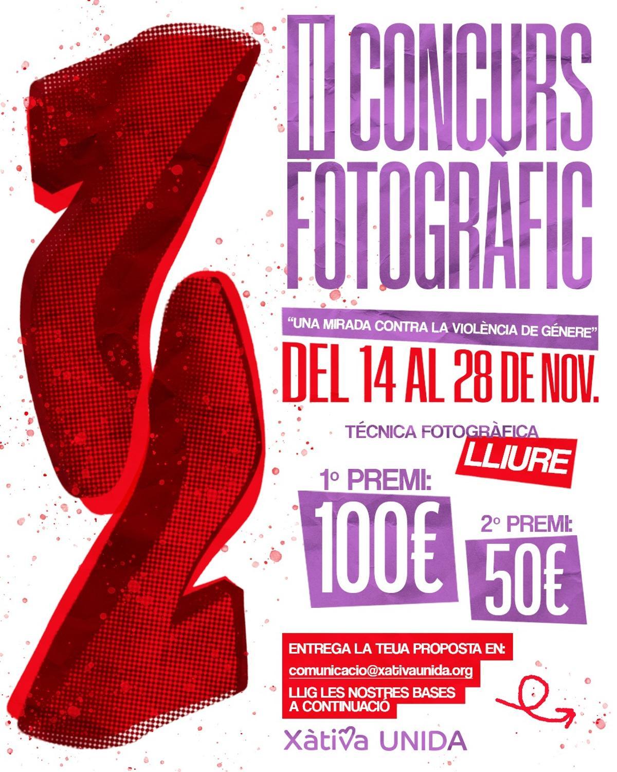 Xàtiva Unida convoca el II Concurso Fotográfico “Una mirada contra la violencia de género”