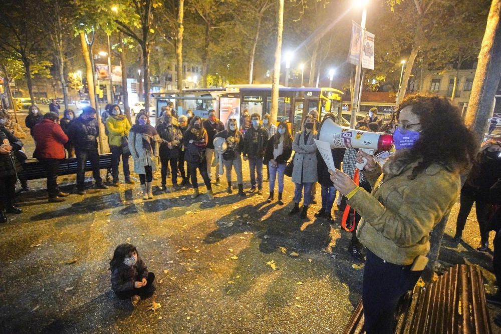 Concentració de la Plataforma Feminista de Girona