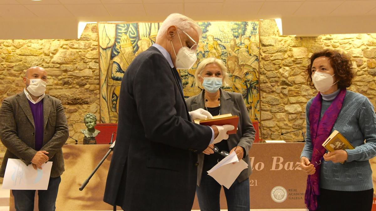 Acto celebrado na sede da RAG na Coruña polo centenario de Emilia Pardo Bazán.