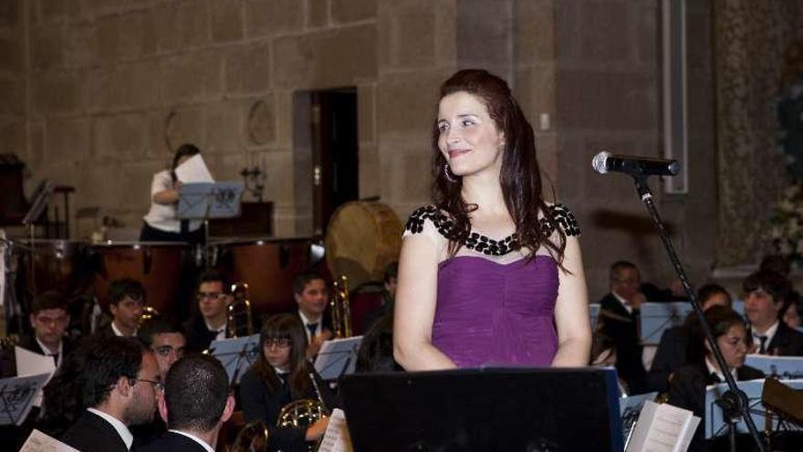 Graciela Rodríguez, en un concierto en la Igrexa do Carme. // C. G.
