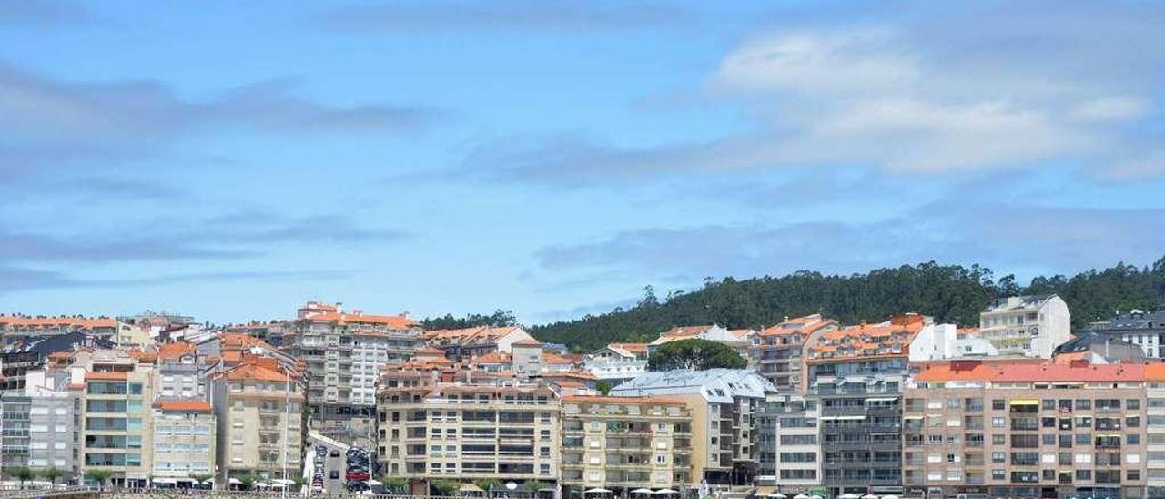 Primera línea de playa de Sanxenxo. // G. S.