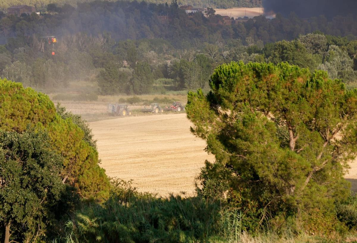 El foc de Navarcles i el Pont de Cabrianes, en imatges