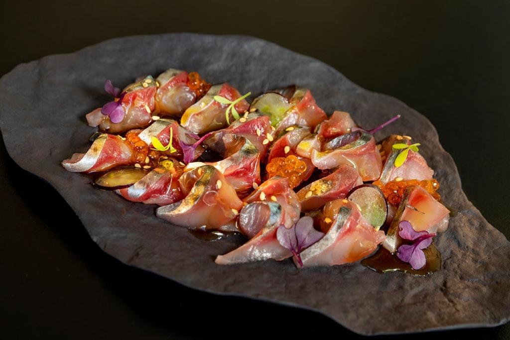 'Sashimi' de jurel, receta de A Maceta.