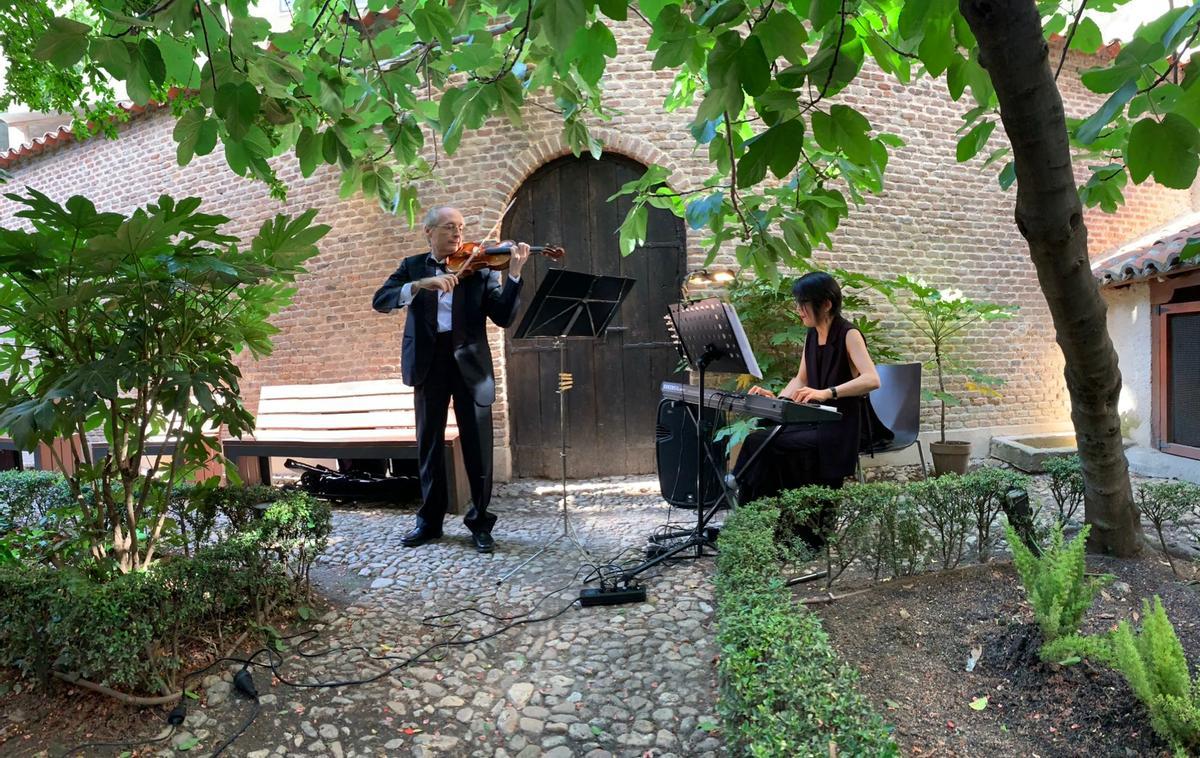 Concierto en el jardín de la Casa Museo Lope de Vega.