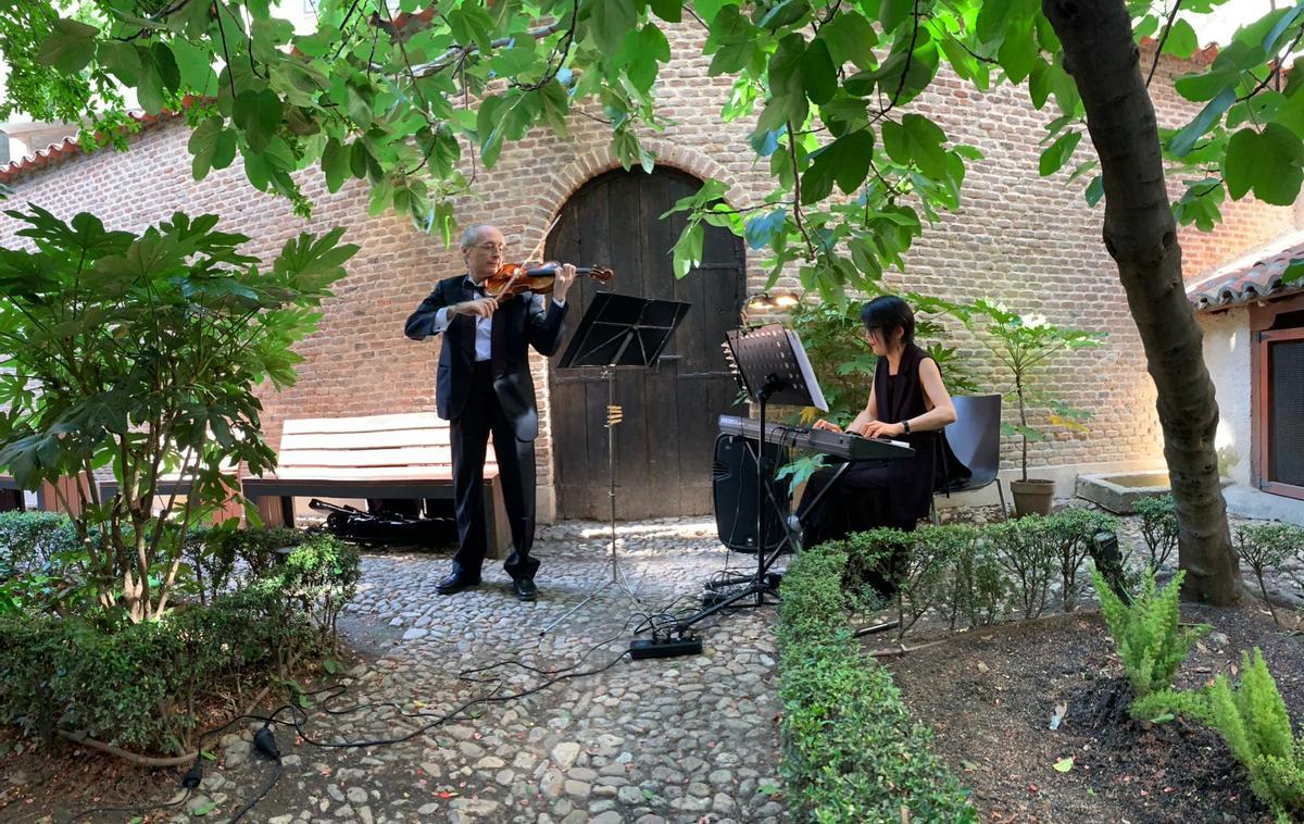 Concierto en el jardín de la Casa Museo Lope de Vega.