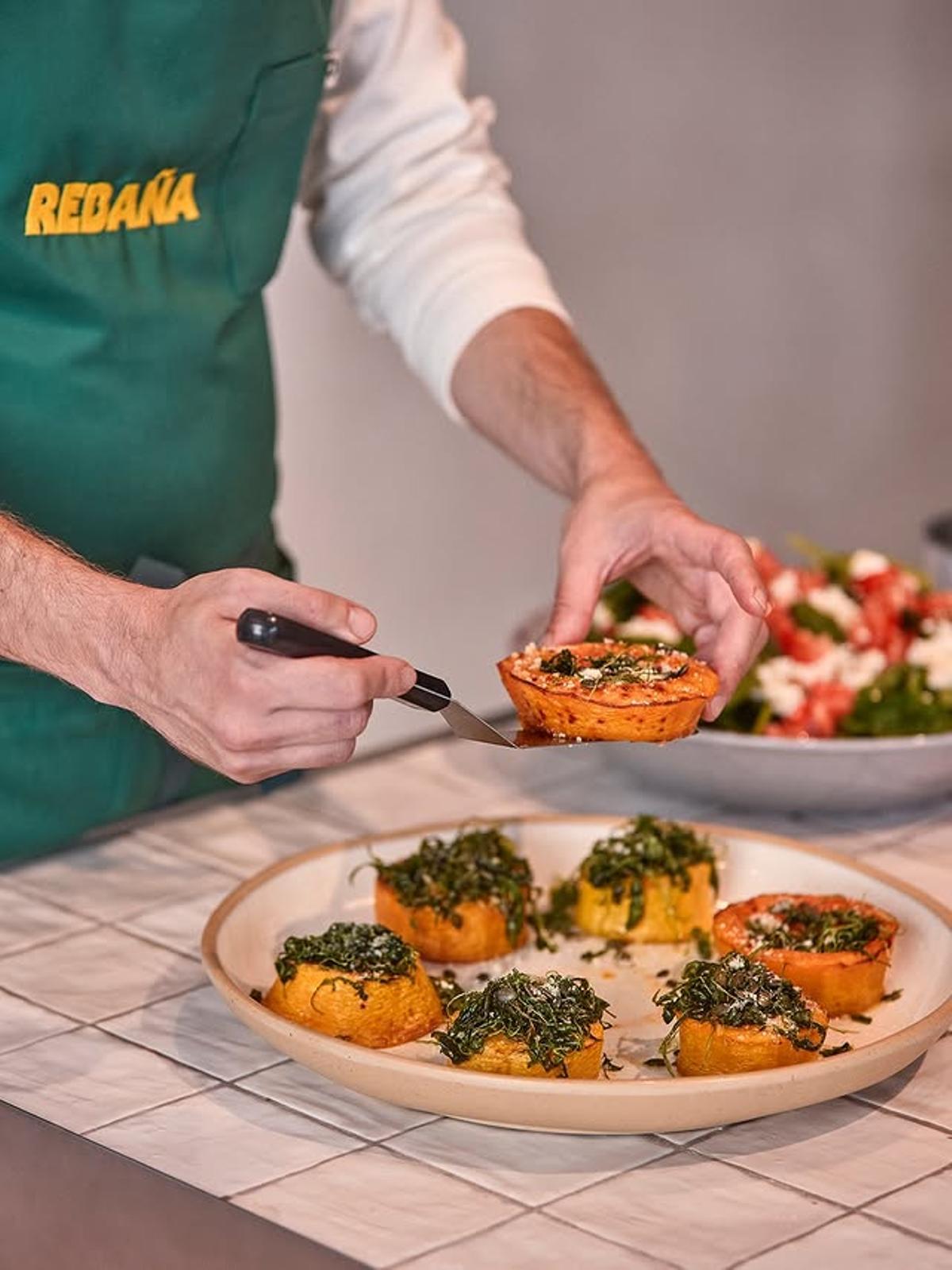 Uno de los platos del local de comida para llevar