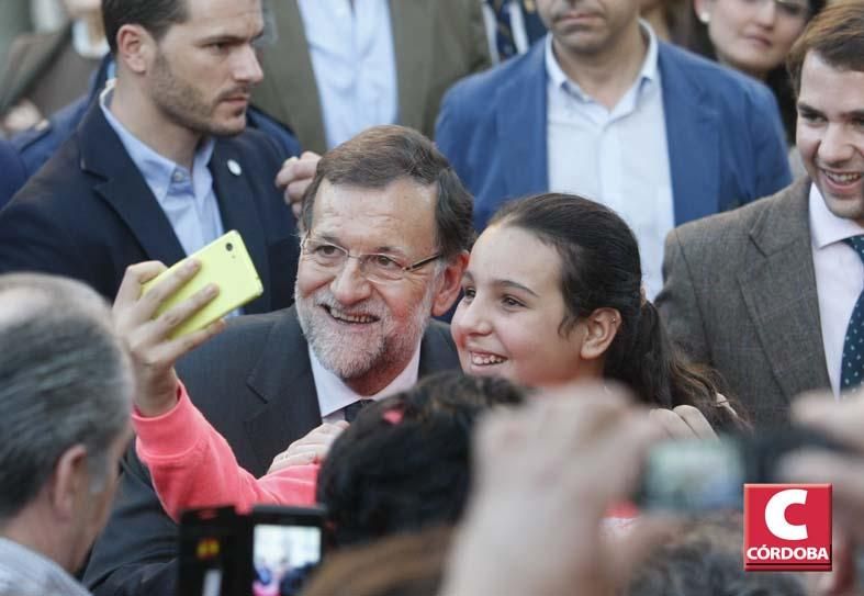 Visita y mitin de Rajoy a la localidad cordobesa de Cabra