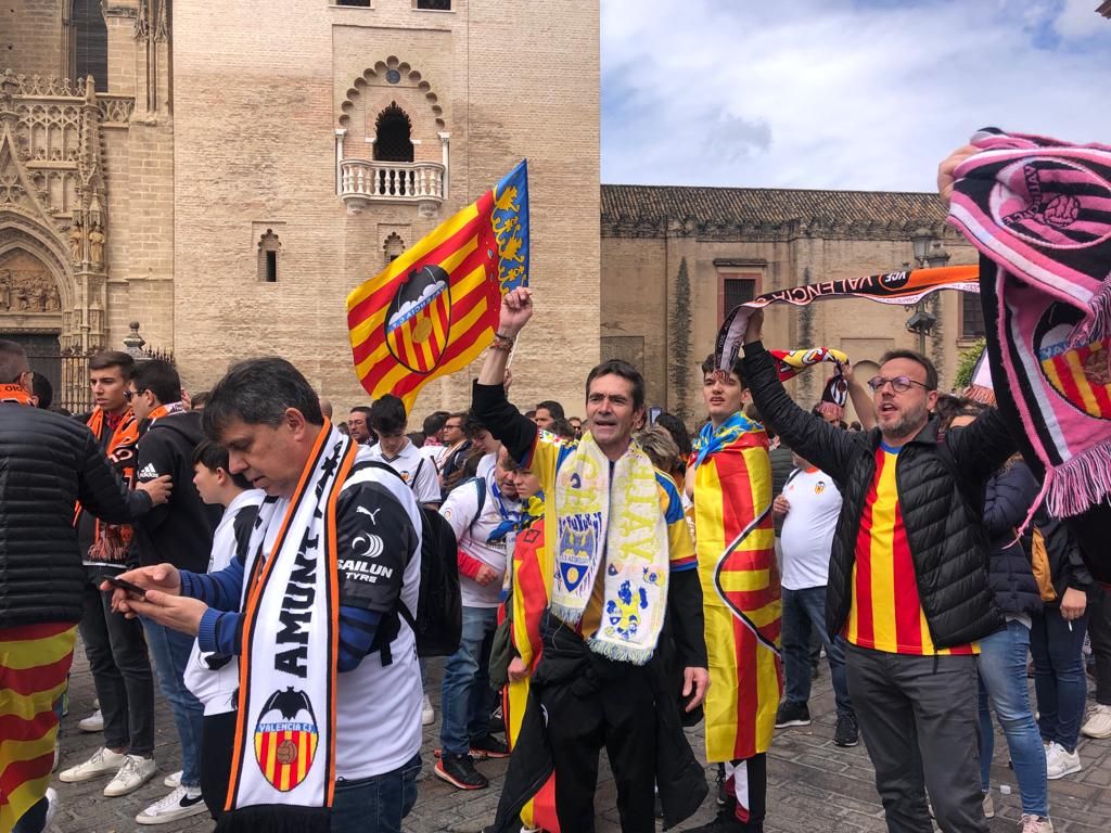 El valencianismo toma Sevilla: así está la ciudad