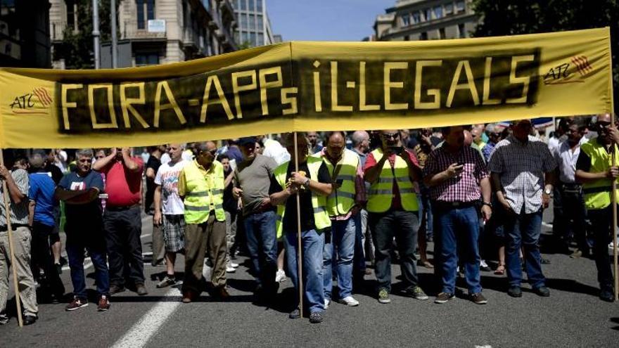 Los taxistas, contra la irrupción del vehículo privado compartido