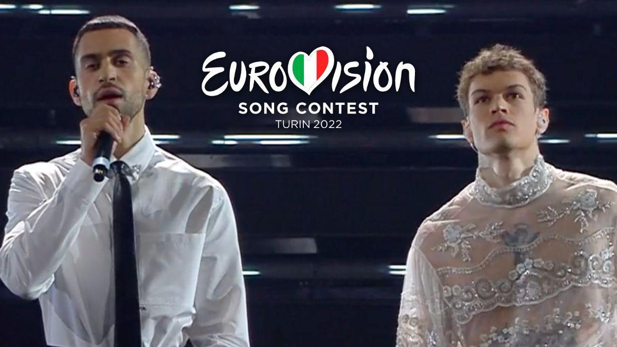 Mahmood y Blanco en el Festival de Sanremo 2022.