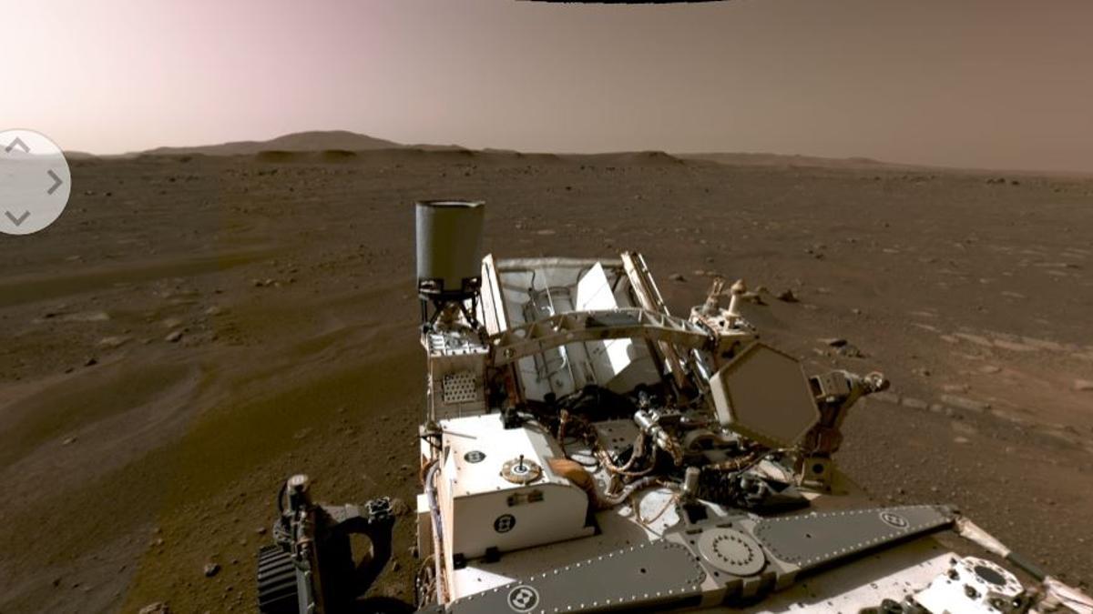 Marte vista en 360 grados por el rover Perseverance.