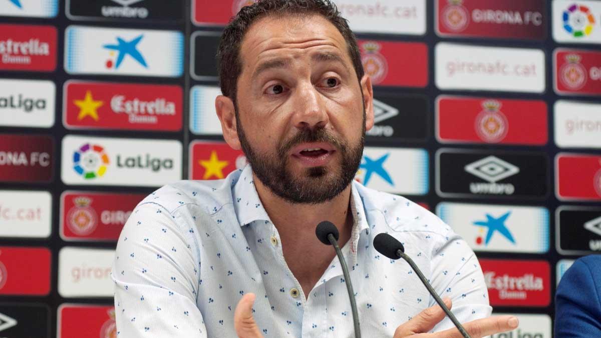 Pablo Machín se despide del Girona tras fichar por el Sevilla.