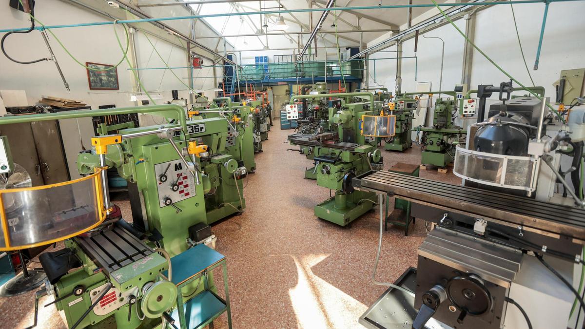 Una clase vacía de FP por la falta de especialistas, este jueves