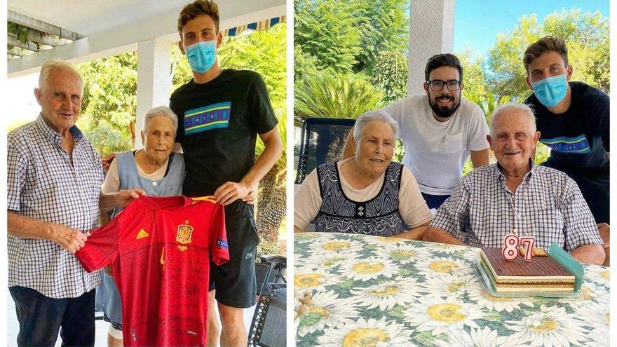 El cumpleaños internacional de Pau con su fan más incondicional: su abuelo