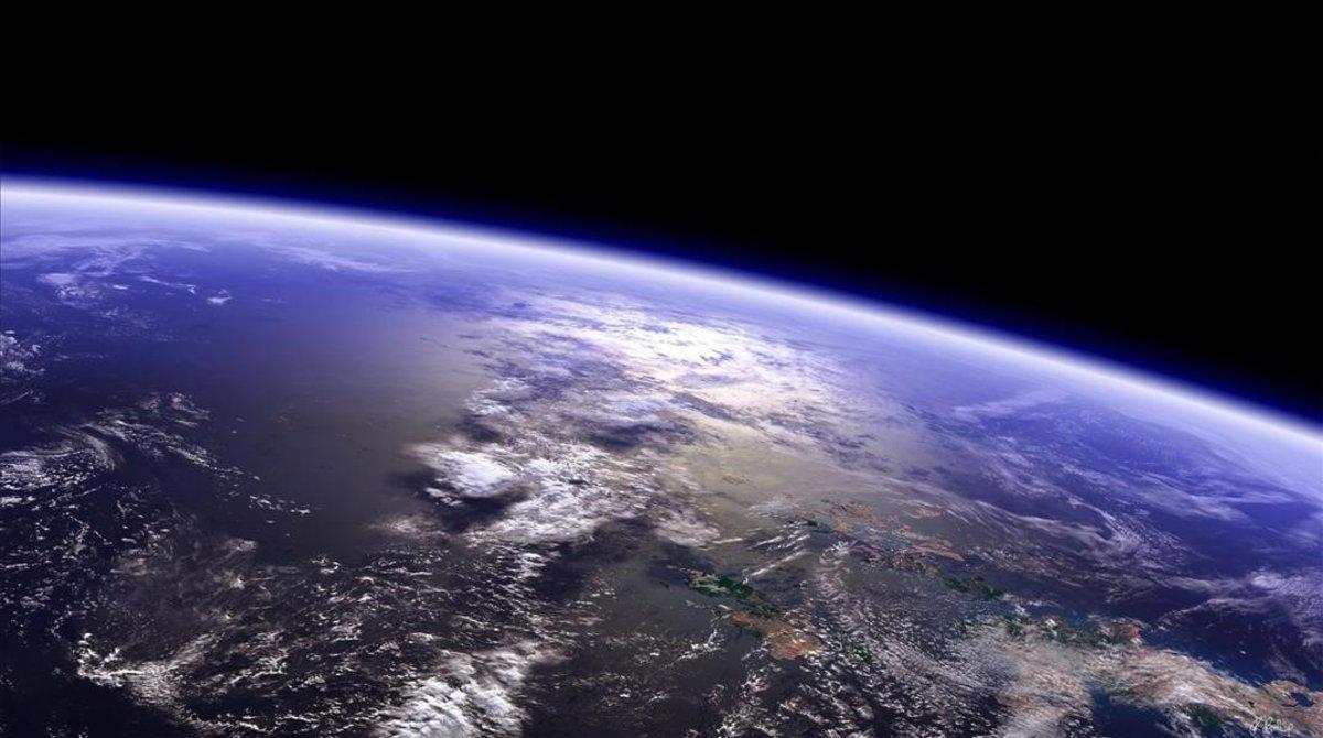 El planeta Tierra desde el espacio. 