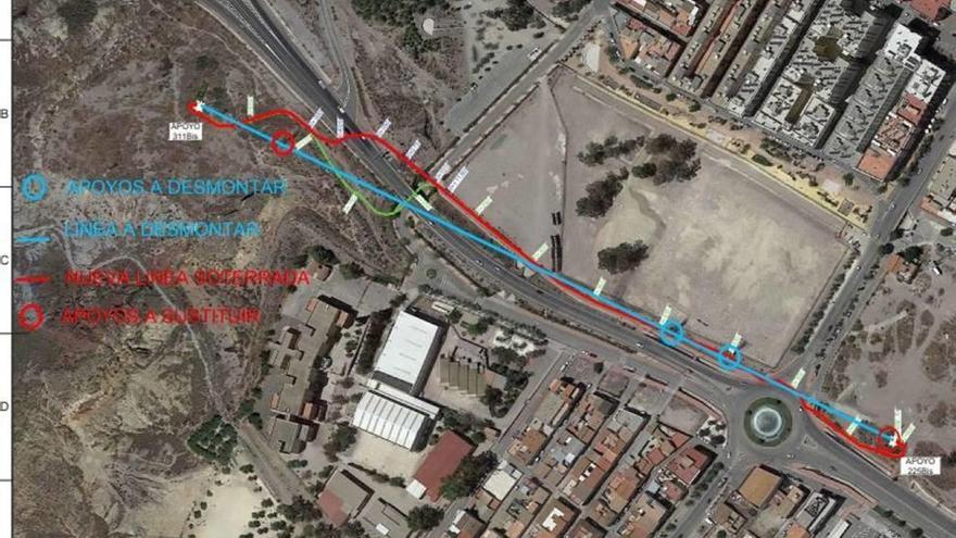 Mapa de las actuaciones previstas en los próximos meses en la barriada de La Viña.