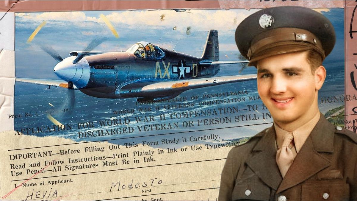 Modesto Hevia en sus tiempos en la Fuerza Aérea.