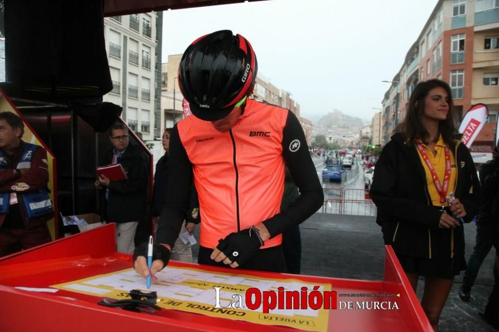 Salida de la Vuelta Ciclista a España desde Lorca