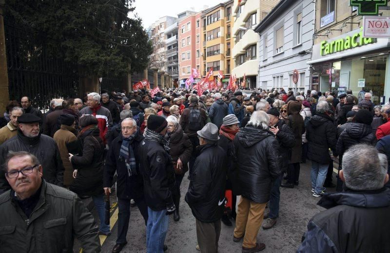 Protesta de jubilados en Zaragoza