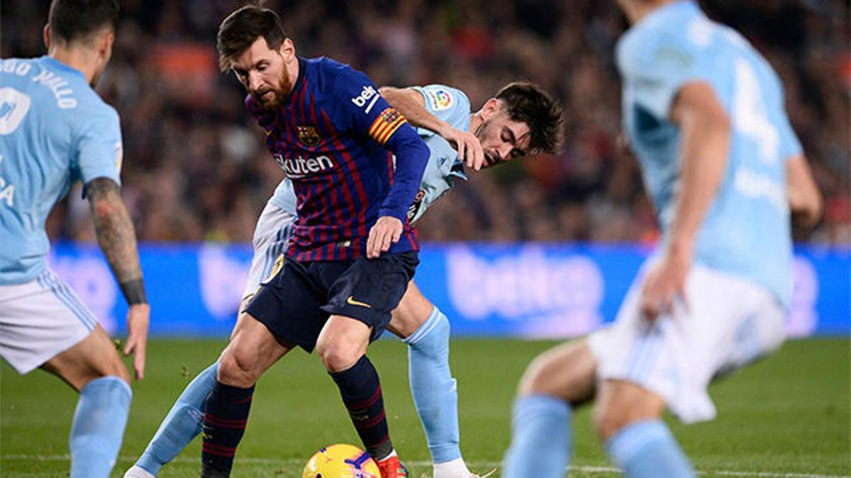 Jozabed, en pugna con Leo Messi