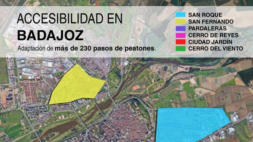 1,5 millones de euros, para asfaltar calles del Casco Antiguo y otros barrios de Badajoz