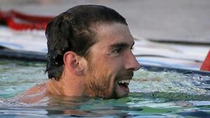Phelps, després de guanyar la prova de 100 metres papallona.