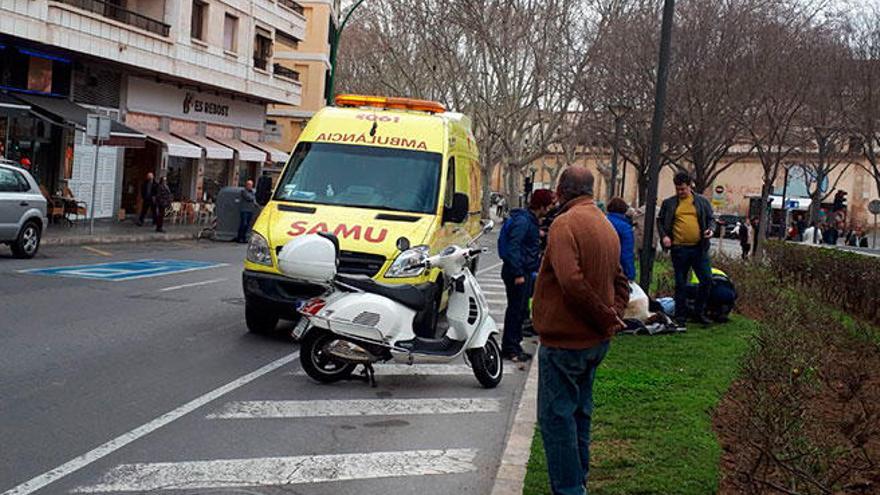 Dos personas heridas en un atropello en Palma