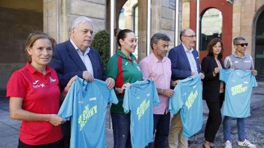 Rocío Ríos, Pablo Fernández, Alba García, José Ramón Tuero, Jesús Suárez, Paula Pereira y Alberto Suárez Laso.