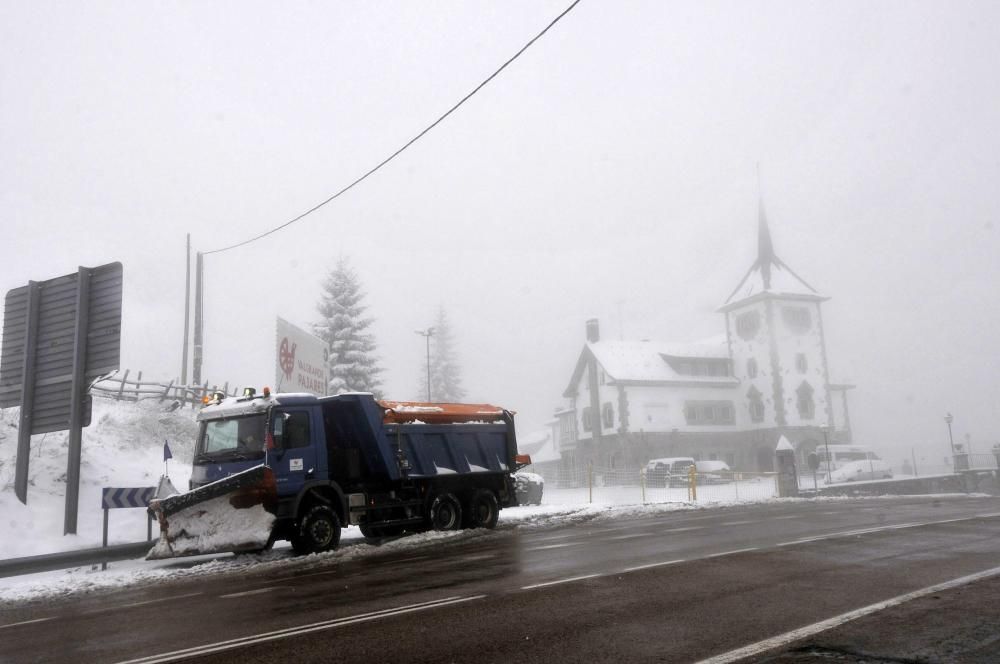 Primera nevada en Pajares