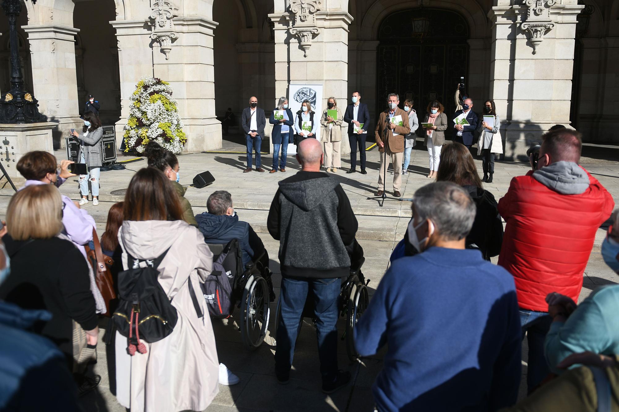 Concentración de Adaceco en María Pita por el Día del Daño Cerebral Adquirido