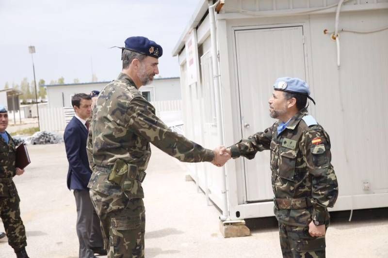 FOTOGALERÍA / Visita del Rey a la base de la Brigada de Cerro Muriano en Líbano