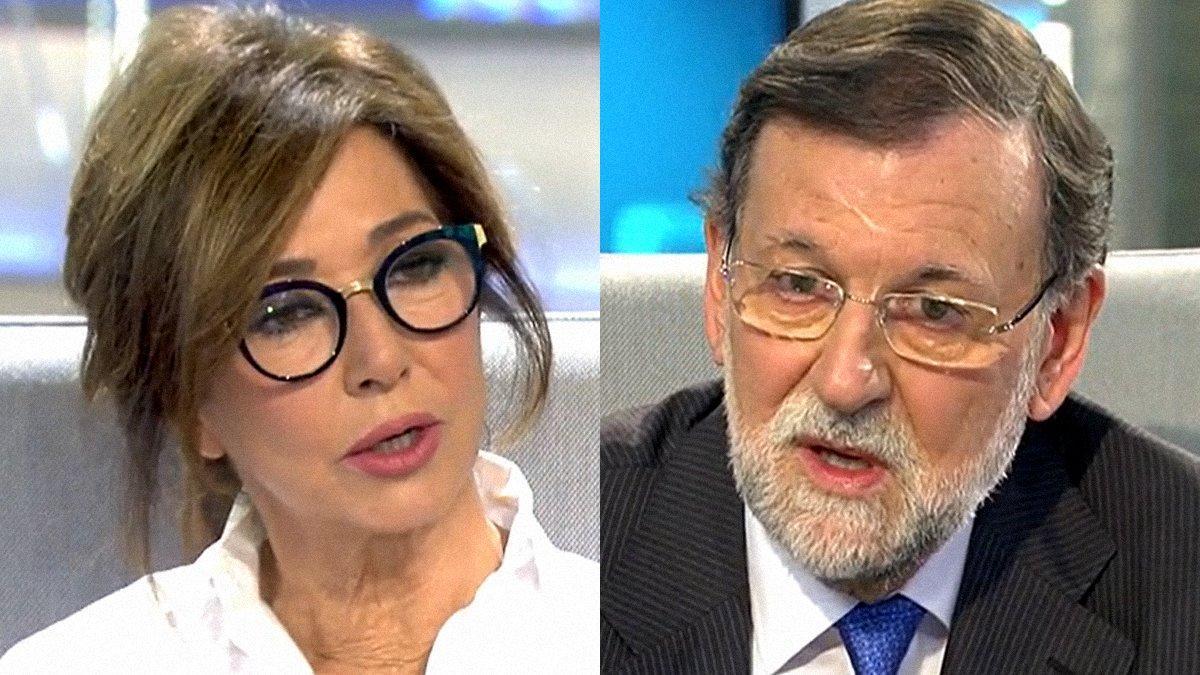 Ana Rosa Quintana y Mariano Rajoy