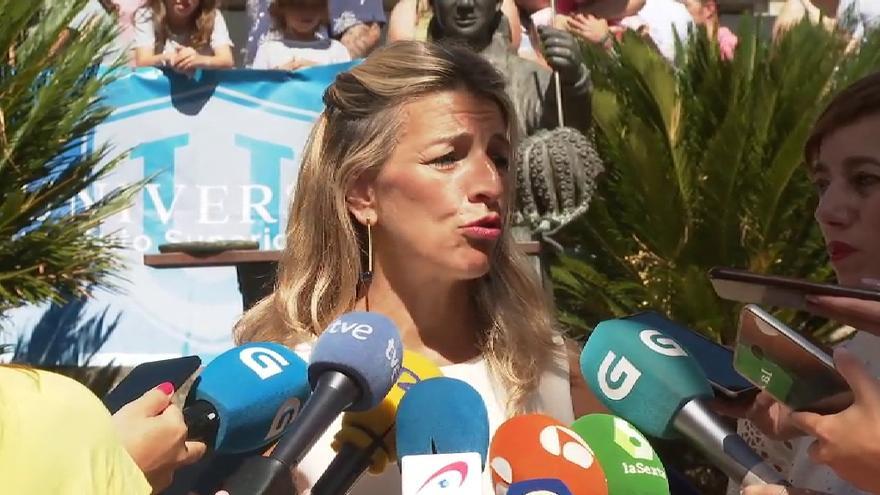 Yolanda Díaz insta a acelerar la formación de un nuevo gobierno &quot;por el bien de todos los españoles&quot;