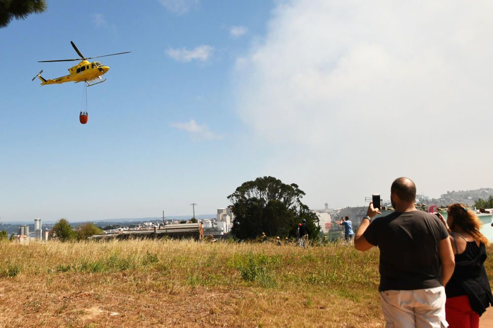 Un incendio en Visma, el segundo en ocho días, calcina 16.000 metros cuadrados.