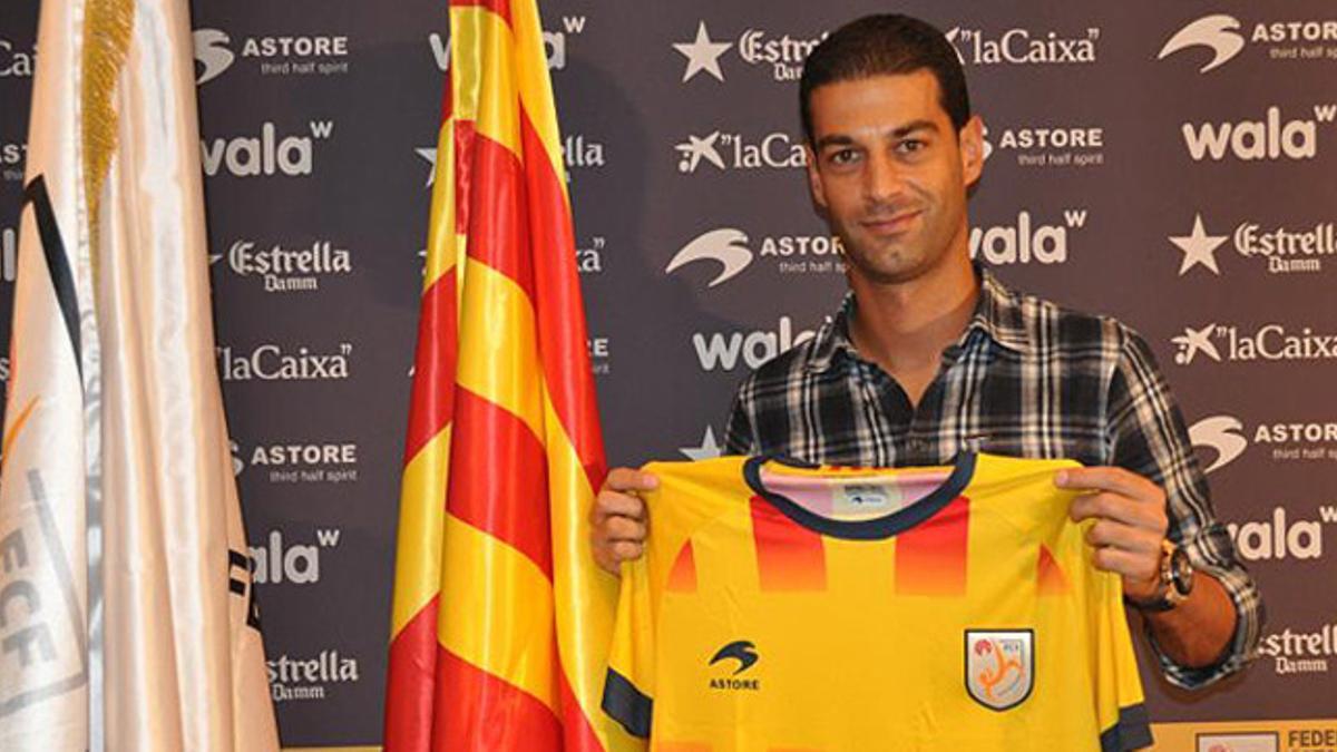 Gerard López, con la camiseta de la selección catalana