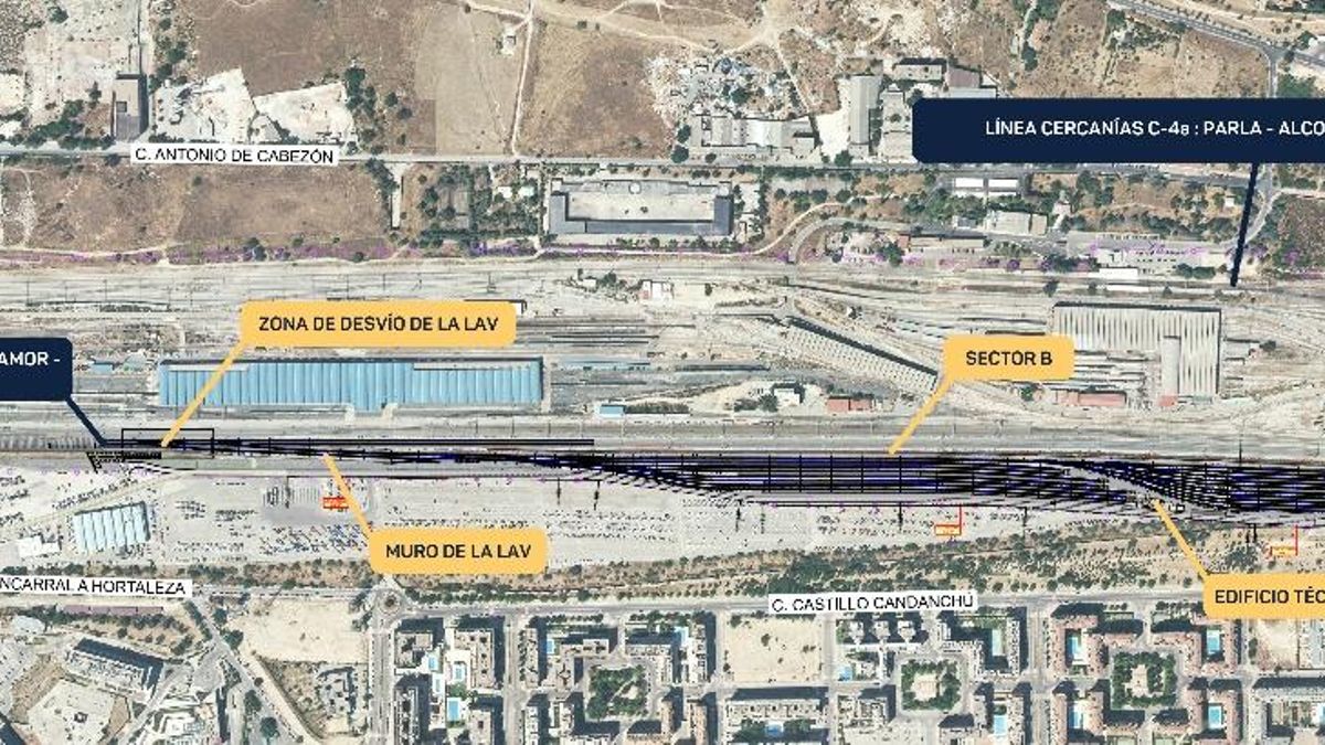 Mapa estación técnica Las Tablas.