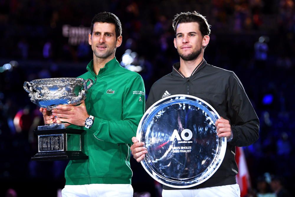 Final del Open de Australia: Thiem-Novak Djokovic